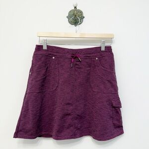 Kuhl Purple Mova Cargo Skort Stretch Pockets Women's Small Travel Casual Hike